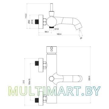 Смеситель Maxonor Pure Life PL3287-6 картинка 6